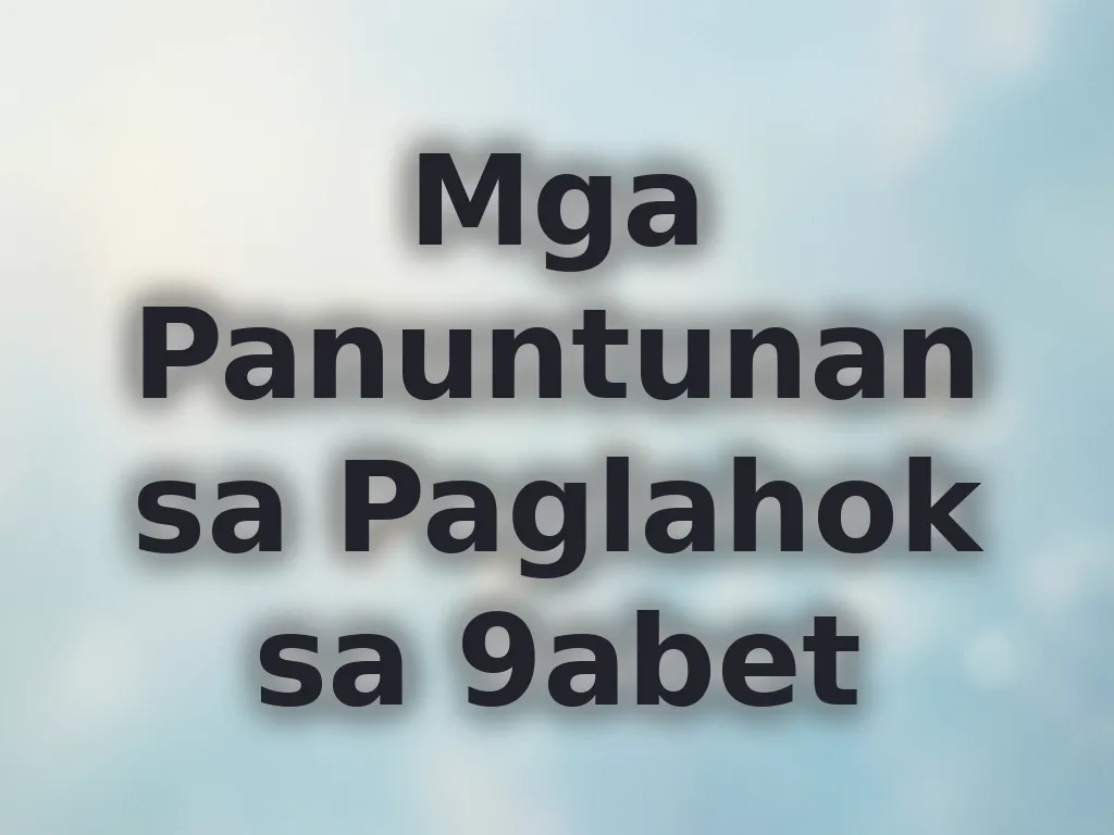 Rules sa Paglahok